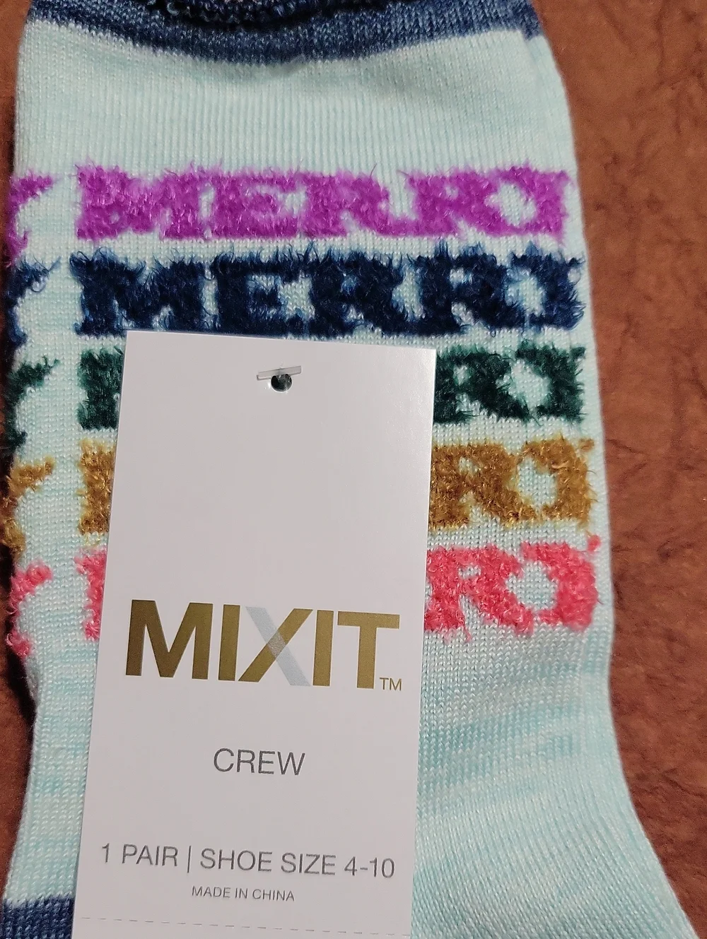 Light Blue Crew Socks 